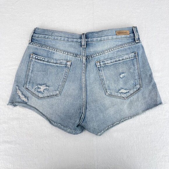 Blanknyc Light Wash Distressed Denim Shorts High Rise 2" Inseam Cotton Womens 28 - Picture 3 of 10